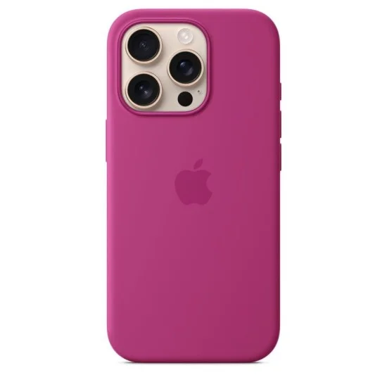 Cover Iphone 16 Pro Silicone Case With Magsafe Apple - Fuchsia